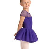 M20007C GIRLS PUFF SLEEVE TUTU LEOTARD-MIRELLA