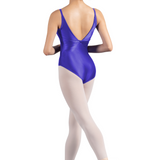 MIRELLA M2191TM GIRLS DRAPE DETAIL CAMISOLE LEOTARD
