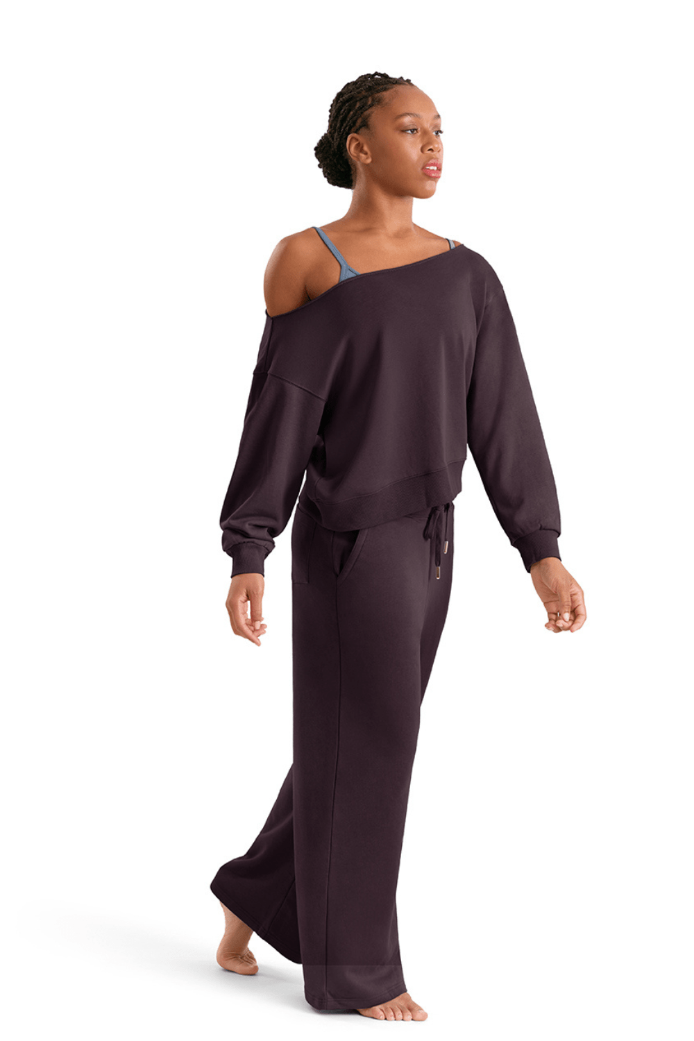 MIRELLA M30019L WOMEN OFF SHLDER SWEATER - The Dance Shoppe