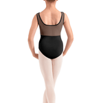 MIRELLA M50012C GIRLS EMB MESH TANK LEOTARD - The Dance Shoppe