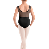 MIRELLA M50012C GIRLS EMB MESH TANK LEOTARD - The Dance Shoppe
