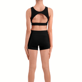 BLOCH CZ30038 GIRLS LOGO CROP TOP - The Dance Shoppe