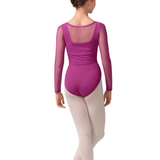 MIRELLA M30001L WOMEN MESH LONG SLEEVE LEOTARD