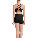 MIRELLA M30005C GIRLS CROSS BACK CROP TOP