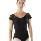 BALLET ROSA JOSEPHINE WOMEN LUXURIOUS LACE CAP SLEEVE LEOTARD