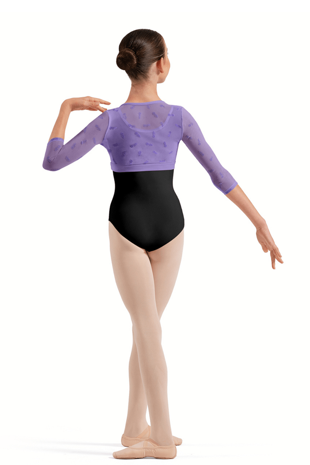 BLOCH CZ30035 GIRLS 3/4 SLEEVE WRAP TOP - The Dance Shoppe