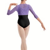 BLOCH CZ30035 GIRLS 3/4 SLEEVE WRAP TOP - The Dance Shoppe