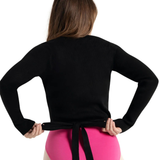 CAPEZIO 11381W LADIES IMPROVED FIT RIBBED KNIT WRAP SWEATER * NEW COLOR