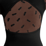 BLOCH CL20013 GIRLS FLORAL CAP SLEEVE LEOTARD - The Dance Shoppe