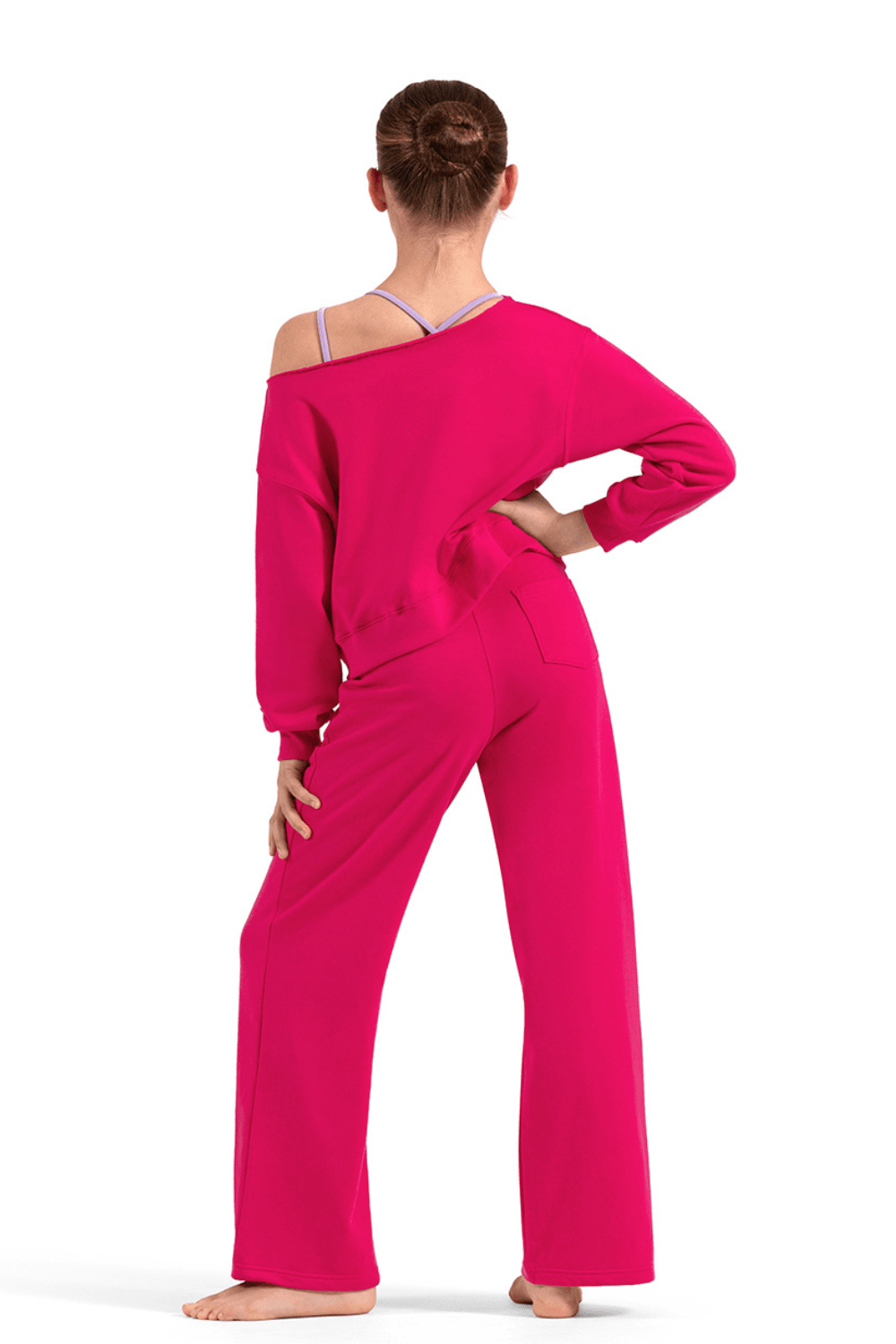 MIRELLA M30022C GIRLS OFF SHLDR SWEATSHIRT - The Dance Shoppe