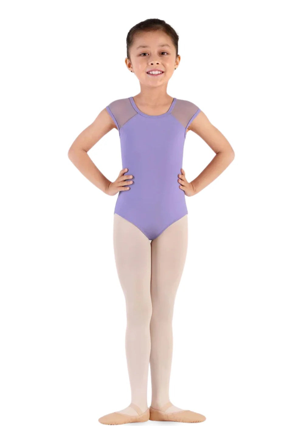 BLOCH CL9282 GIRLS RAFIE MESH BACK LEOTARD