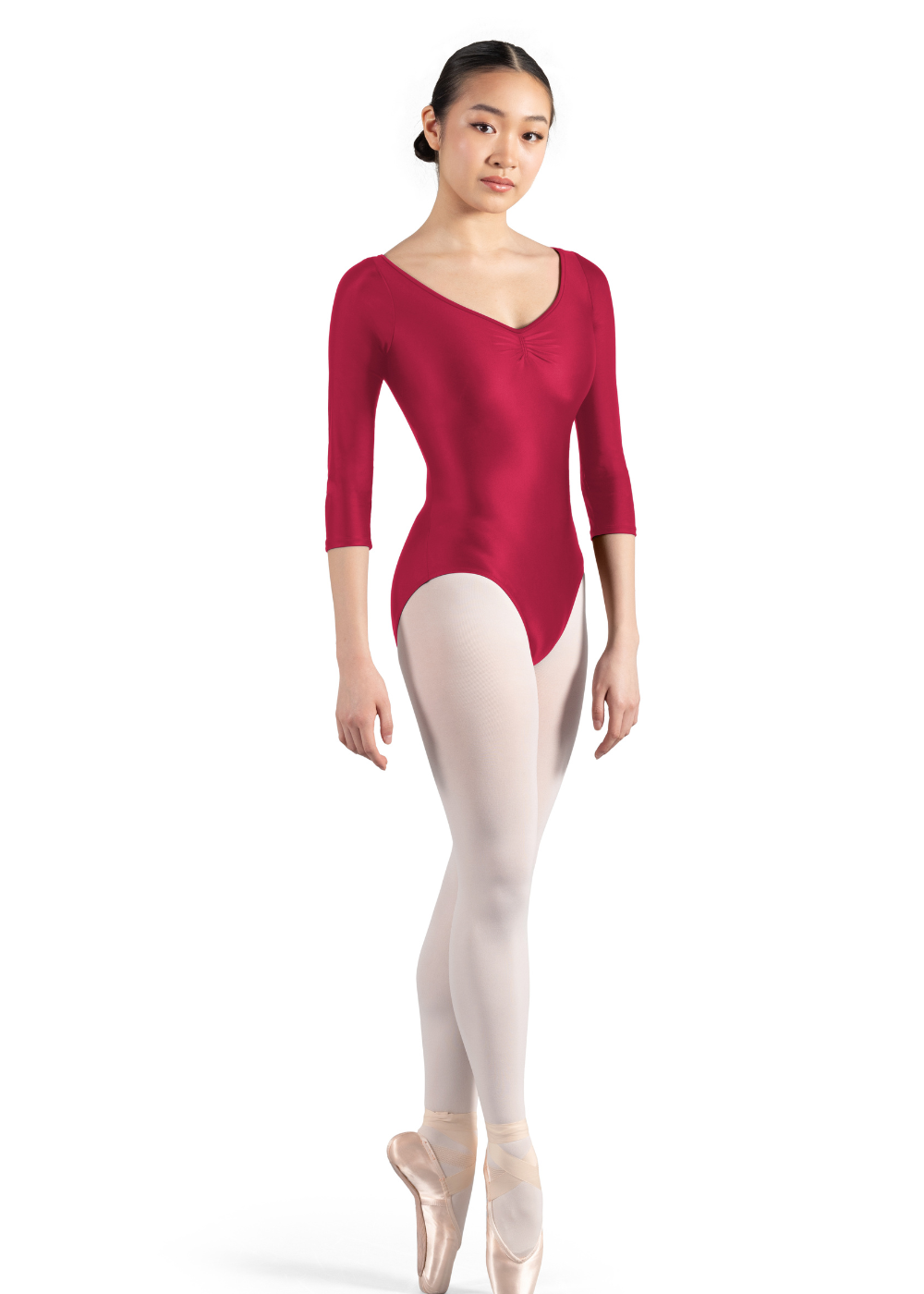 M1023LM WOMEN 3/4 SLEEVE LEOTARD-MIRELLA