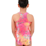 EUROTARD G00GT2 GIRLS SHIMMERING SCALLOP RACERBACK TANK LEOTARD