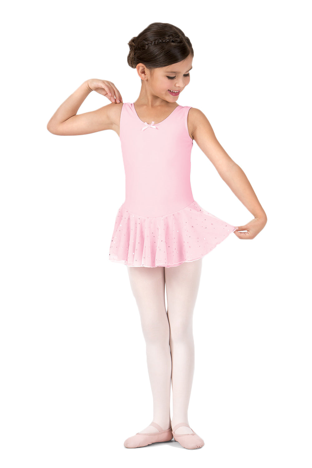 DANSHUZ 264c GIRLS AURELIE TANK DRESS WITH HOLOGRAM