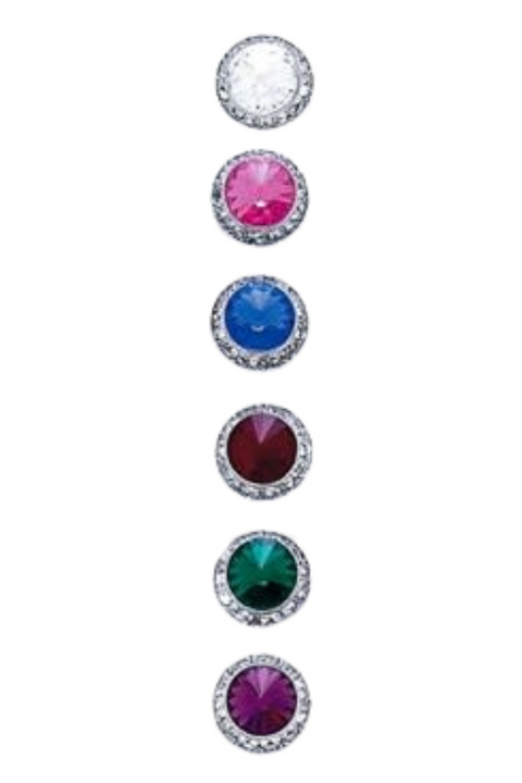 GLAMOUR GODDESS RHINESTONE CLIP-ON/PIERCED RIVOLI DANCE EARRINGS