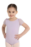 CAPEZIO 11311C GIRLS BACK KEYHOLE PUFF SLEEVE LEOTARD