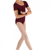 BLOCH  GIRLS SHORT SLEEVE ROUND NECK LEOTARD