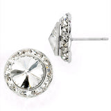 GLAMOUR GODDESS RHINESTONE 15MM CLIP-ON/PIERCED DANCE EARRINGS