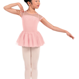 MIRELLA M20012C GIRLS CAP SLEEVE TUTU LEOTARD