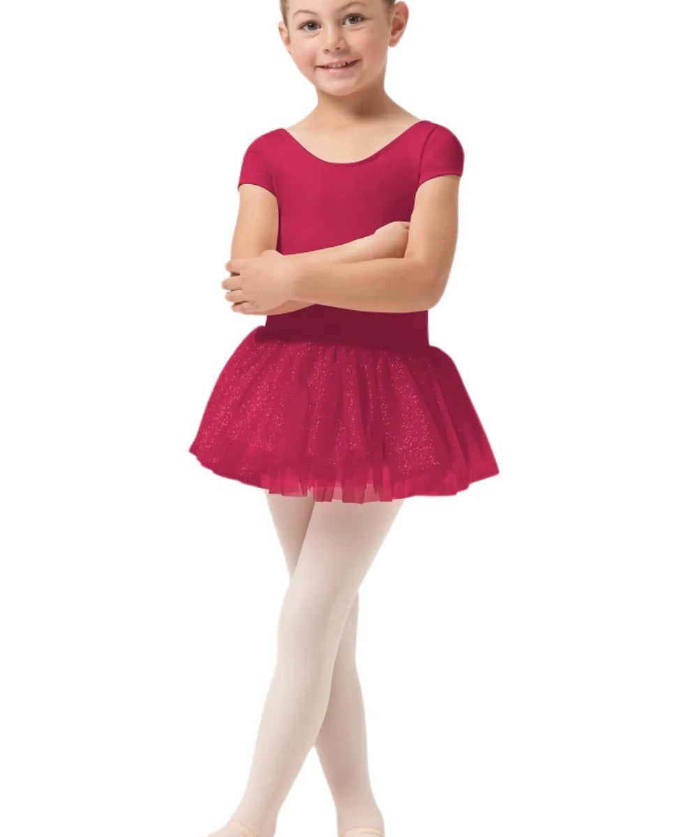 GIRLS CAP SLEEVE TUTU DRESS- BLOCH