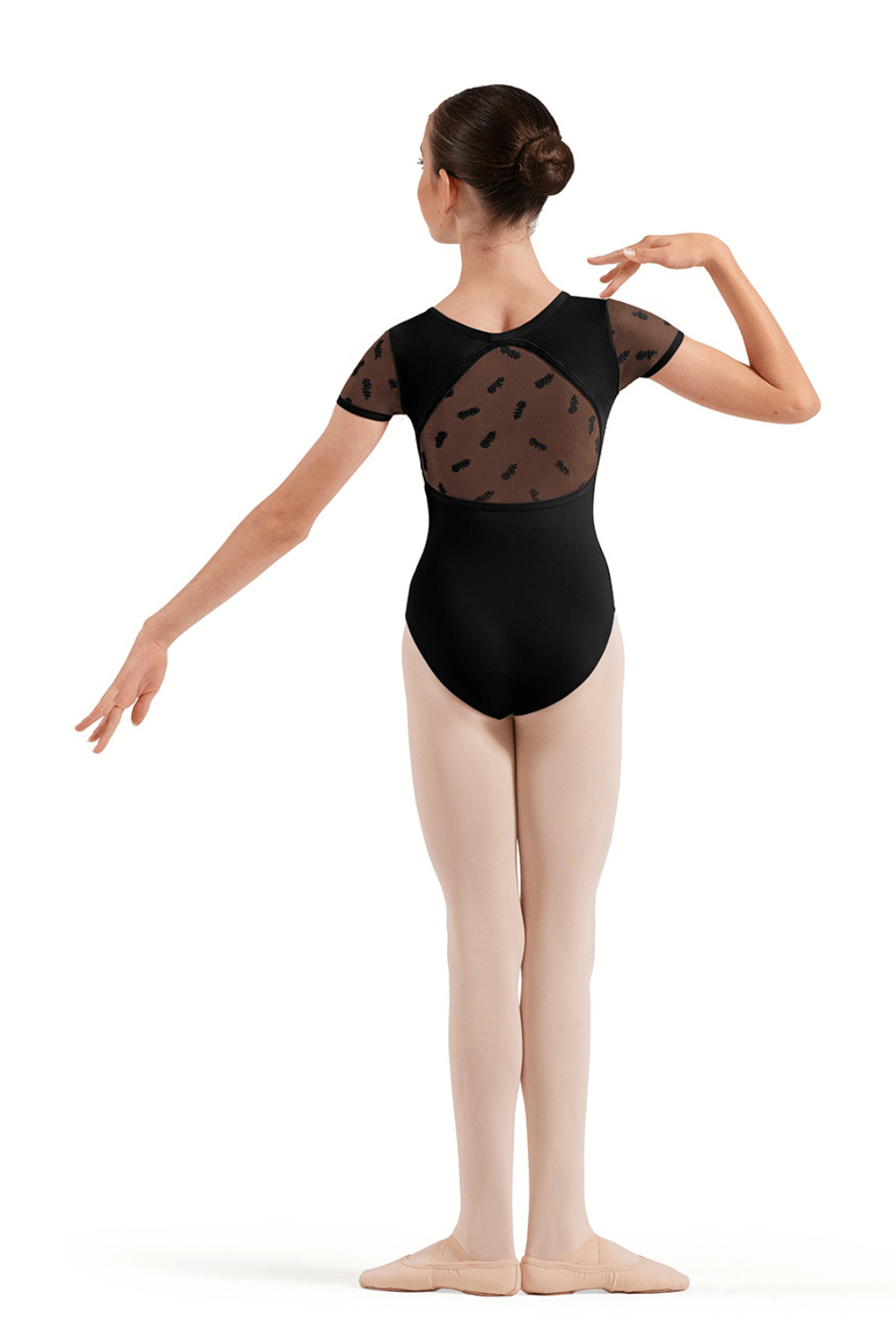 BLOCH CL20013 GIRLS FLORAL CAP SLEEVE LEOTARD - The Dance Shoppe