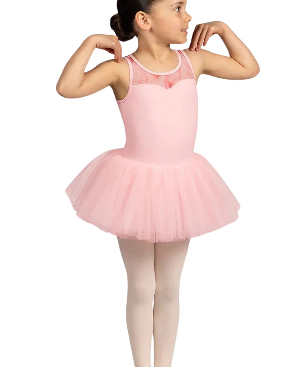 BLOCH CL5235 GIRLS EVIE SCOOP NECKLINE BACK TANK TUTU LEOTARD