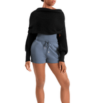 MIRELLA M30016L WOMEN WARM UP WRAP TOP - The Dance Shoppe