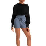 MIRELLA M30016L WOMEN WARM UP WRAP TOP - The Dance Shoppe
