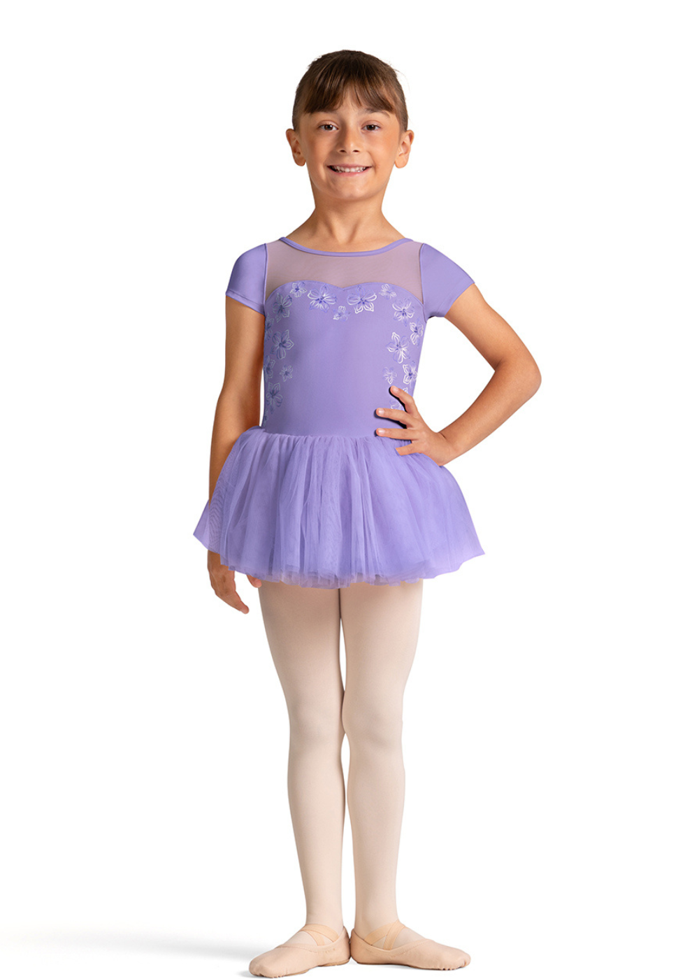 CL20007 GIRLS SHARON CAP SLEEVE TUTU DRESS