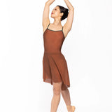 ELEVE DANCEWEAR WOMEN MID HIGH-LOW SKIRT MESH