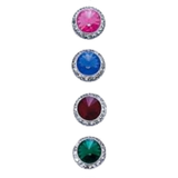 GLAMOUR GODDESS RHINESTONE 15MM CLIP-ON/PIERCED DANCE EARRINGS