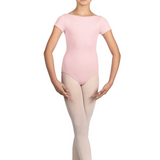 BLOCH M1562C GIRLS BOAT NECK CAP SLEEVE LEOTARD