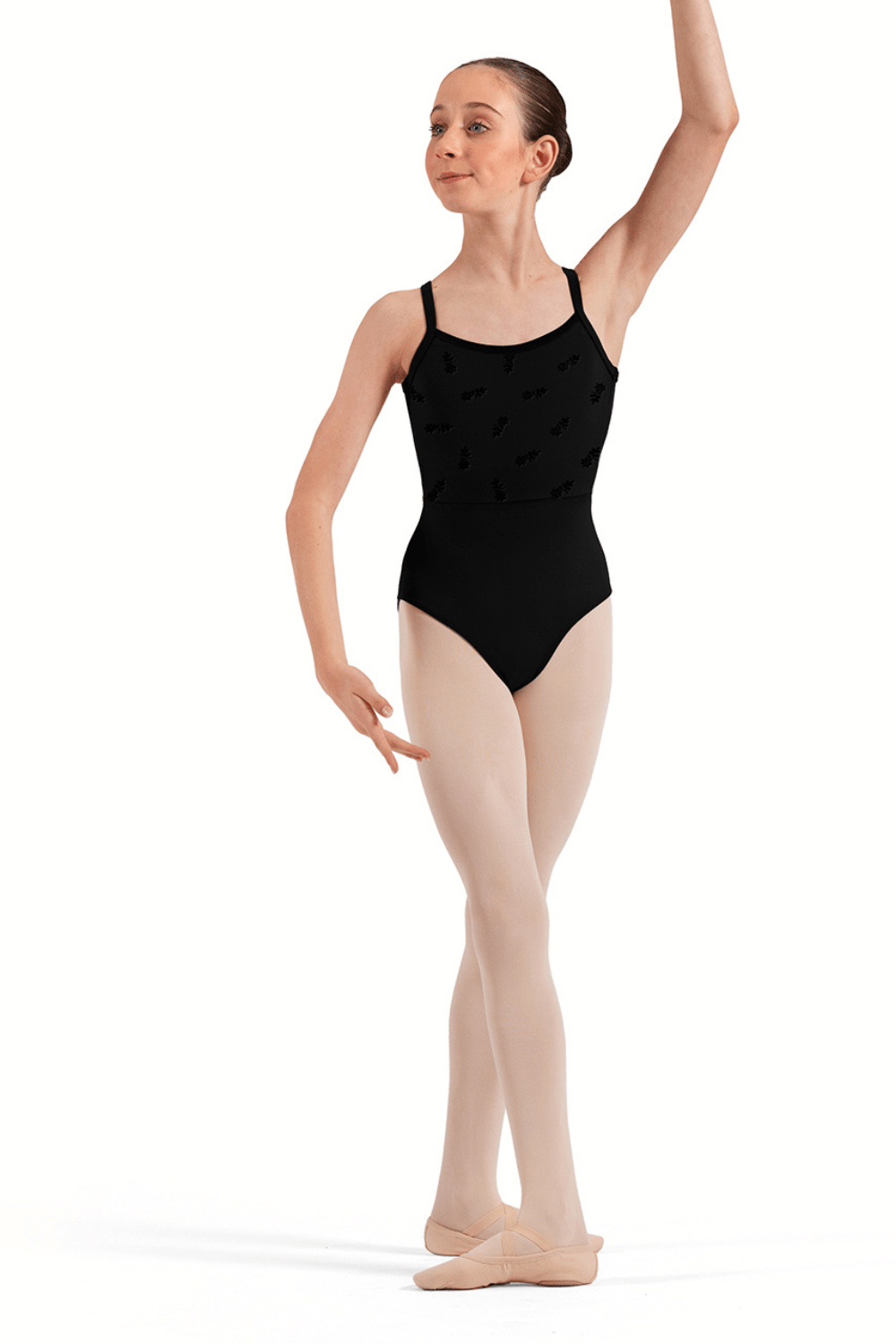 BLOCH CL70017 GIRLS FLORAL CAMISOLE LEOTARD - The Dance Shoppe