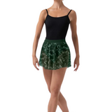 BLOCH R4111 WOMEN PRINTED MESH PULL ON SKIRT