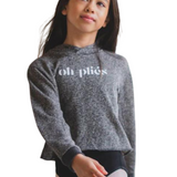 COVET DANCE OP-CH-Y YOUTH OH PLIES CROP HOODIE