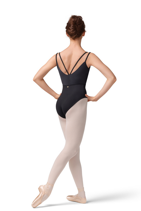 MIRELLA M70001LM WOMEN STRIPE BODICE CAMISOLE LEOTARD