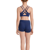 MIRELLA M30005C GIRLS CROSS BACK CROP TOP
