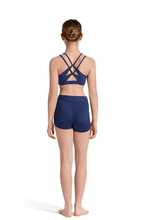 MIRELLA M30005C GIRLS CROSS BACK CROP TOP