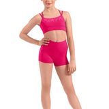 MIRELLA M90009C GIRLS HI WAIST SHORTS - The Dance Shoppe