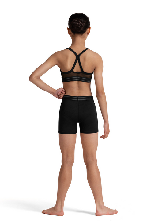 BLOCH CR90004 GIRLS LOGO ELASTIC SHORT