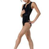 DANSHUZ 22117A WOMEN KINSLEY SCUBA FRONT ZIPPER TANK LEOTARD