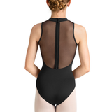 MIRELLA M40004LM WOMEN MOCK NECK ZIP BACK LEOTARD