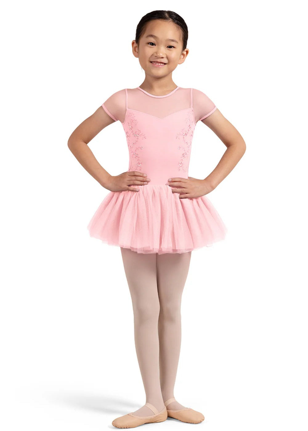 BLOCH CL4232 GIRLS TULIP CAP SLEEVE TUTU DRESS