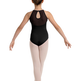 MIRELLA M1245C GIRLS HIGH NECK HALTER LEOTARD