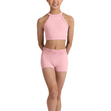 BLOCH CR90003 GIRLS EMBROIDERED WAIST SHORT