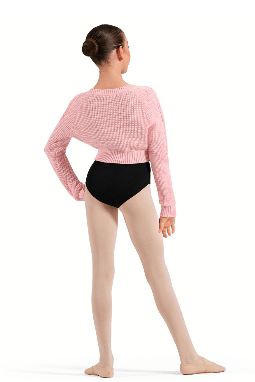 BLOCH CZ30045 GIRLS KNIT CROP SWEATER - The Dance Shoppe