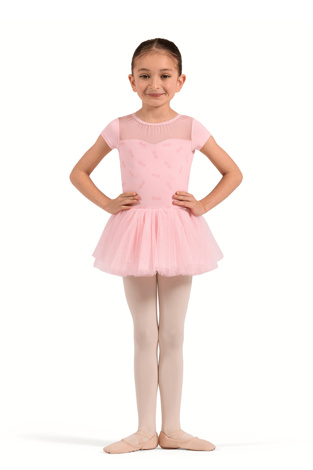 BLOCH CL20012 GIRLS CAP SLEEVE TUTU LEOTARD - The Dance Shoppe