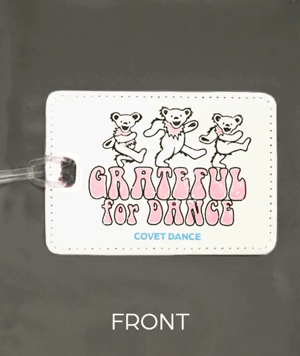 COVET DANCE GFD-TAG GRATEFUL FOR DANCE GLITTER BAG TAG