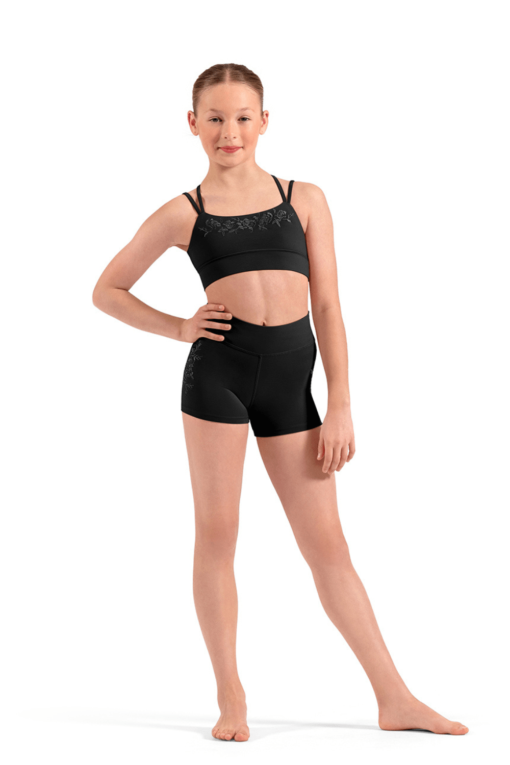 MIRELLA M30021C GIRLS BACK CROP TOP - The Dance Shoppe