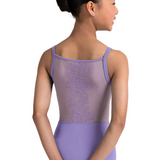 BLOCH CL70005 GIRLS CORSET EMBROIDERED CAMISOLE LEOTARD